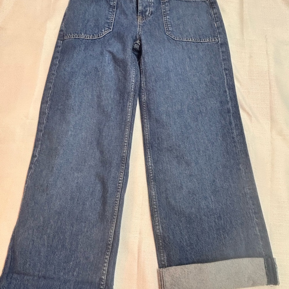 We The Free Blue Flare & Wide Leg Jeans